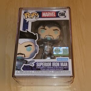 The Funko Pop-Superior Iron Man-LE 5000 is a limited edition vinyl figure of the